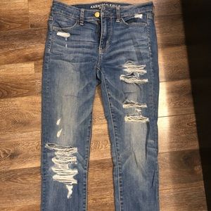 High waisted American Eagle skinny jeans